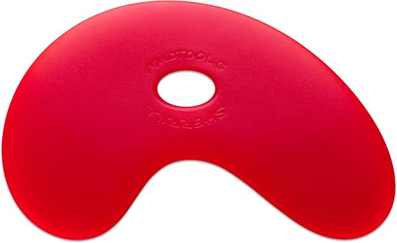 Mudtools Polymer Bowl Rib Red Small Soft جدًا - سيراميك ، فخار ، طين - PB-S-R