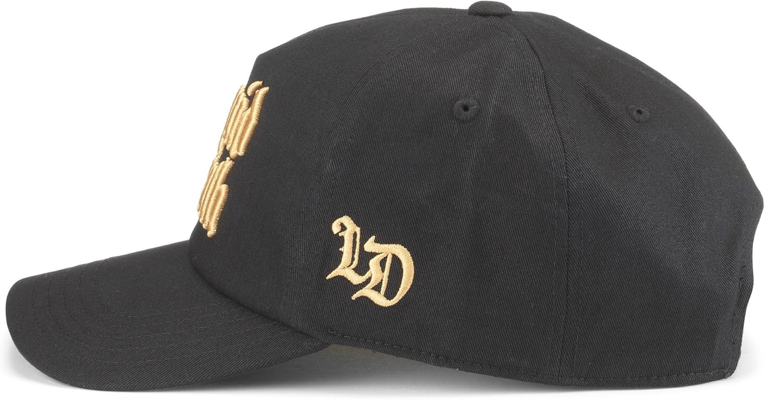 AMERICAN NEEDLE Unisex Liquid Death Twill Roscoe Adjustable Snapback Baseball Hat (23008B-LDEATH-BLK)