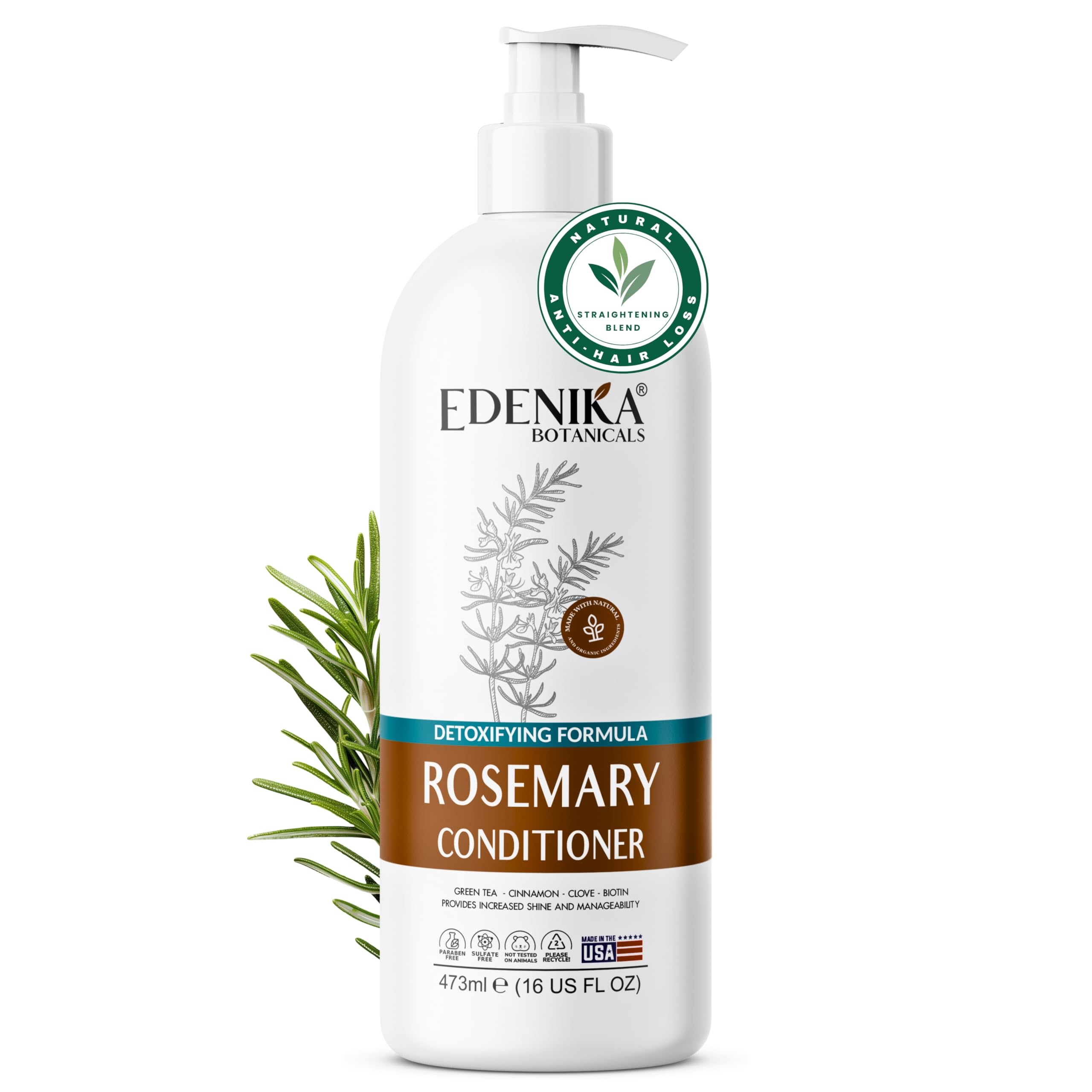 EDENIKA BOTANICALS Organic Rosemary Oil Hair Growth Set