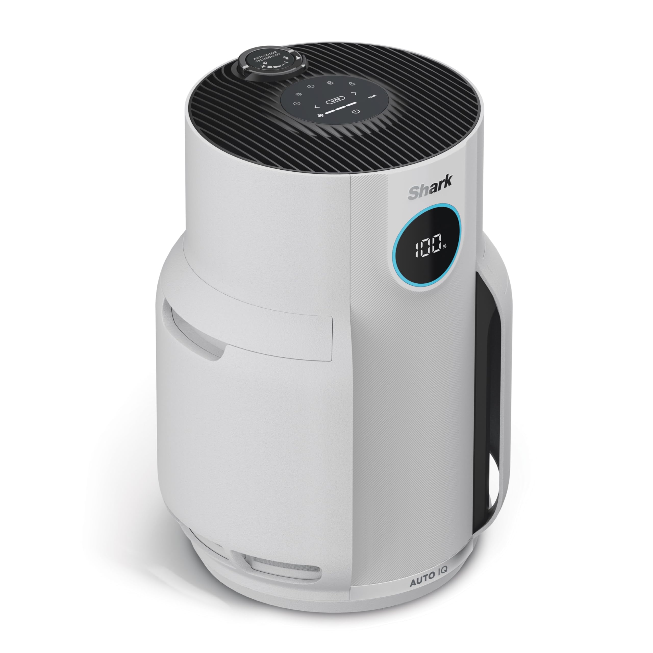 Shark NeverChange Luftreiniger für Allergiker, 60 m² Raumabdeckung in Wohnräumen, HEPA-Filter hält 5 Jahre, fängt 99,97 % Allergene ein, Auto-Modus, leise, LED-Anzeige, Weiß HP150EU