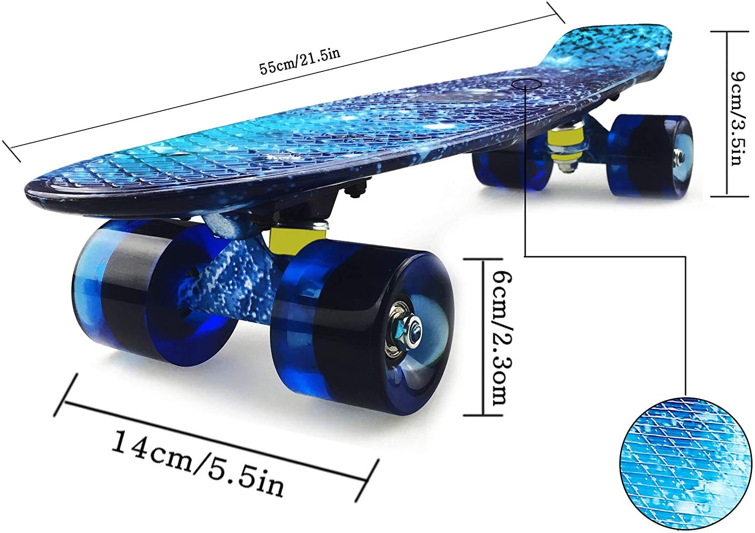 Skateboard complet skateboard Mini Cruiser skateboard avec plateau en