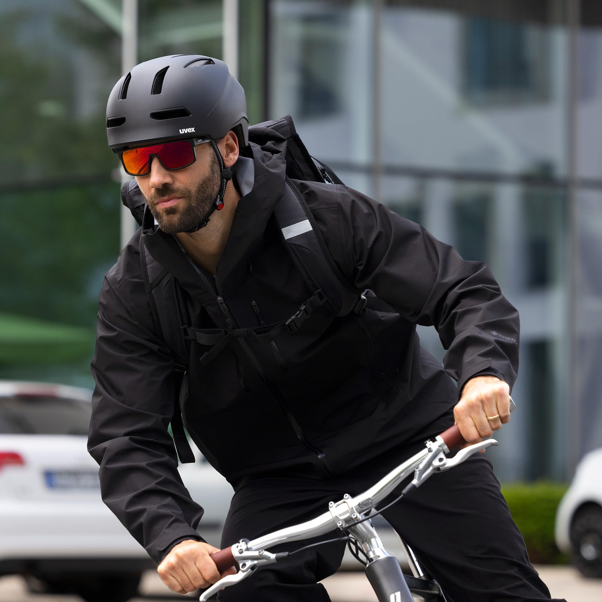 uvex urban Planet LED Fahrradhelm Damen Herren LED-Licht