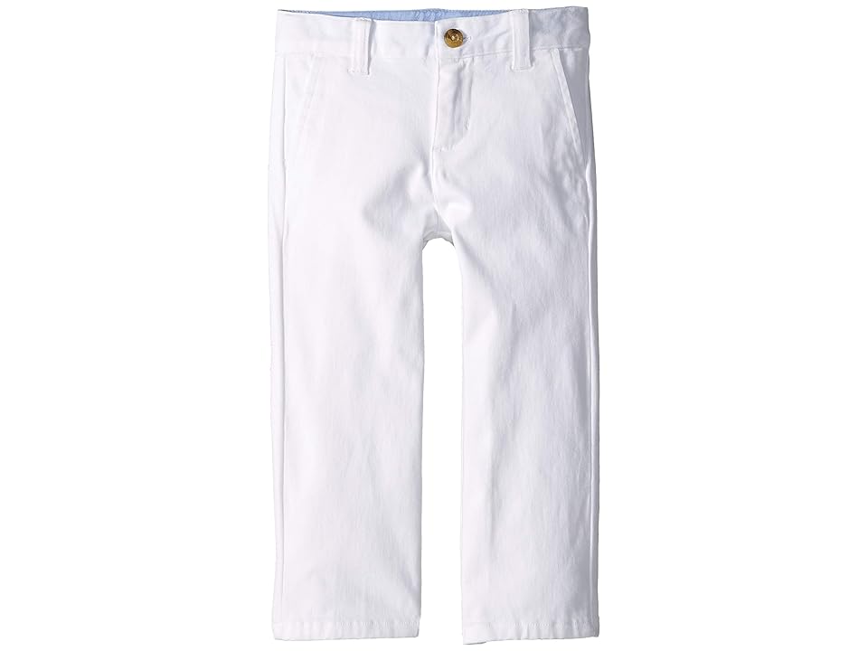 

Janie and Jack Stretch Twill Pants (Toddler/Little Kids/Big Kids) (White) Boy's Casual Pants