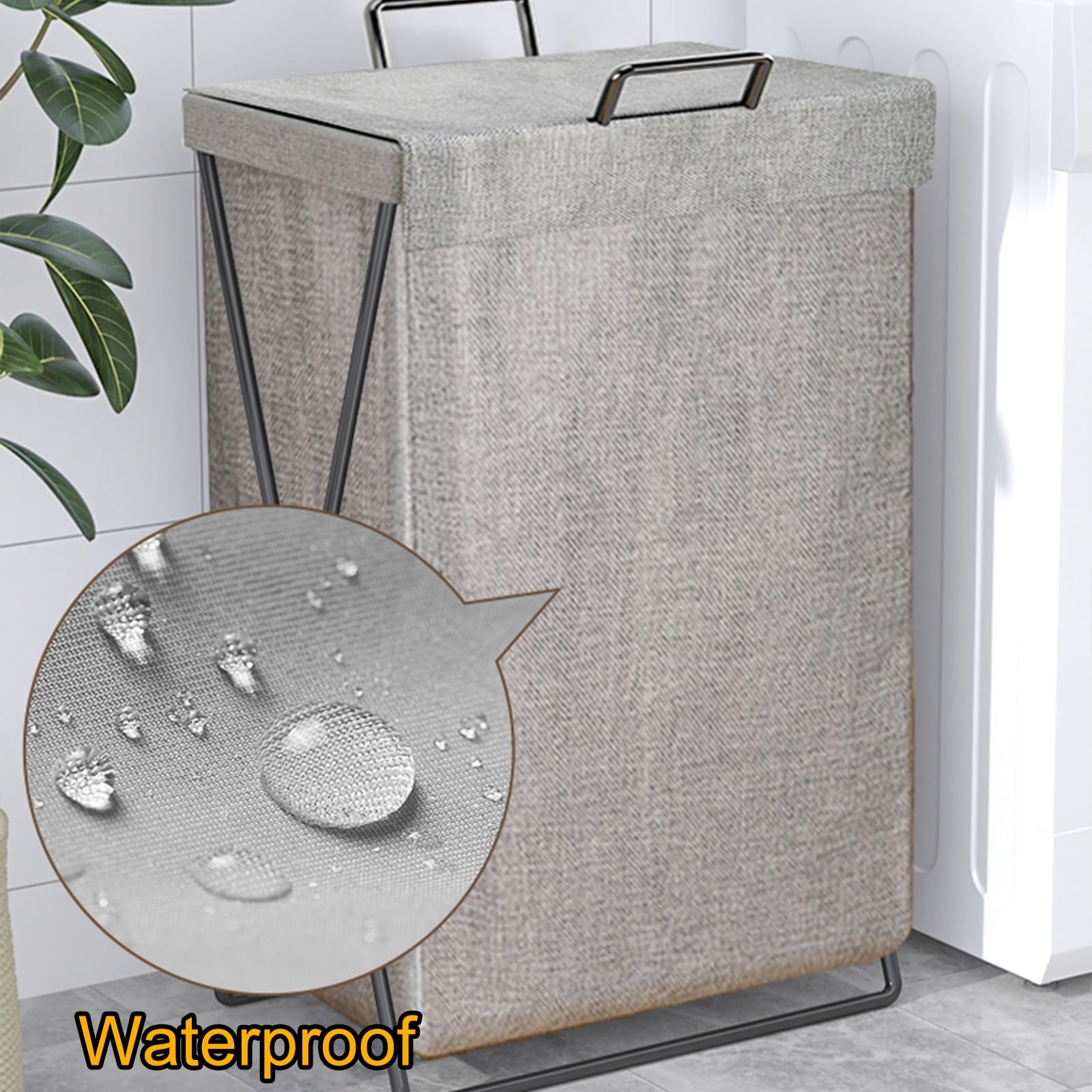 Cesto Della Biancheria, Cesto per Vestiti Impermeabile con Manico, Organizzatore Pieghevole per Giocattoli Durevoli, Arredamento per Camera Da Letto per Ragazzi, Ragazze, Adulti ( Color : Brown )