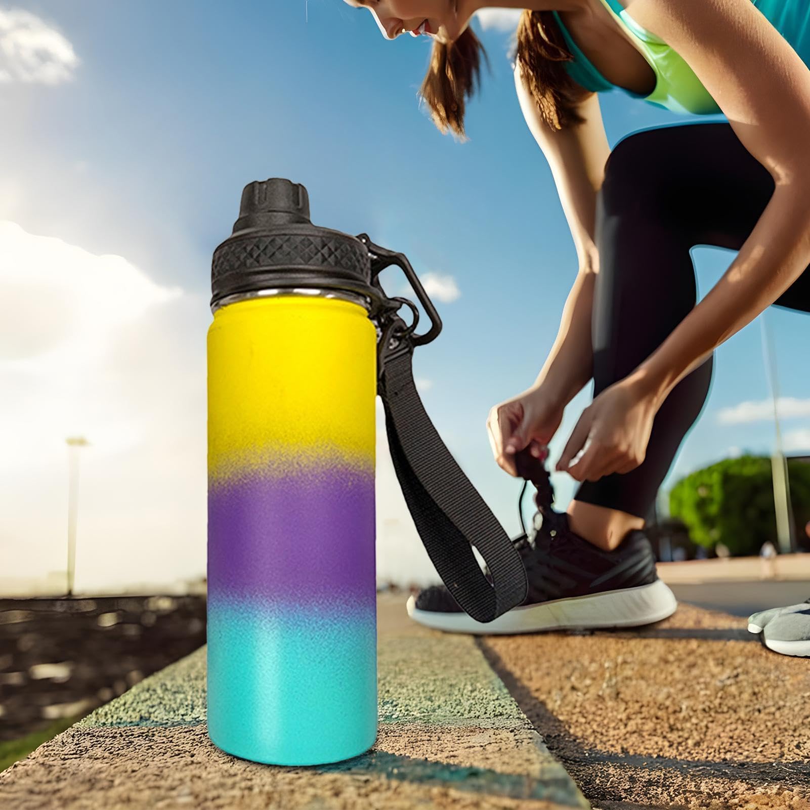 Asa De Botella De Agua Suave - Cómoda Correa De Asa Para Botella De Agua De 6.6 Cm | Cinturón De Botella De Agua Para Correr, Correa Para Botella De Agua, Accesorios Para Botella De Agua