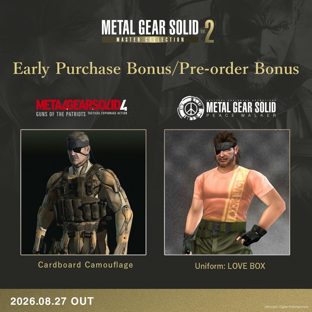 Metal Gear Solid Master Collection 2 Day1 Edition (PS5) - MGS4, Peace Walker HD, Ghost Babel, zaktualizowane elementy sterujące, Extrain