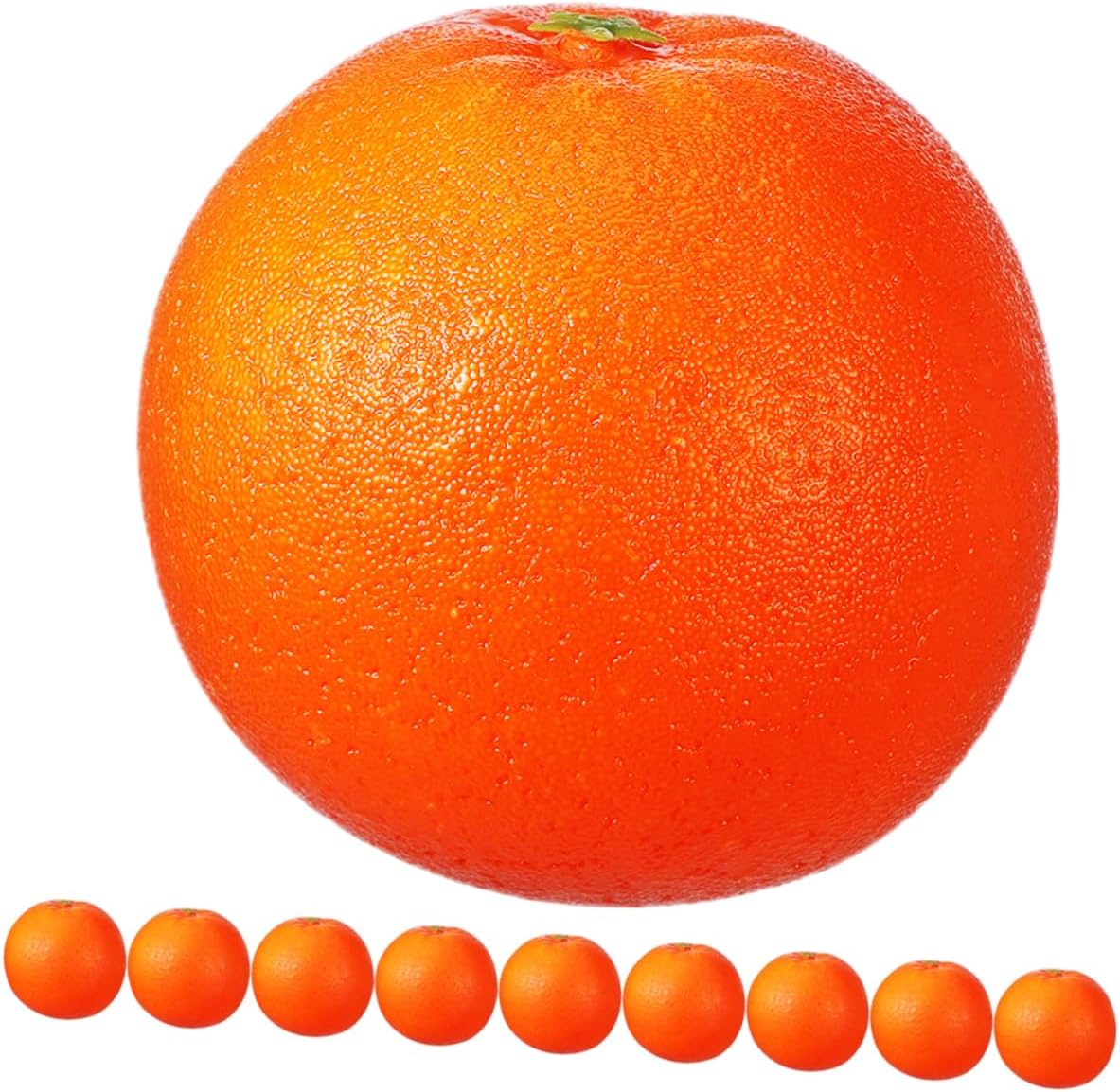 ULTECHNOVO 10pcs Realistic Simulation Oranges Decor Artificial Fruits for Photography Props Orange Fruit Decor Desktop Fake for Home