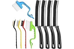 9 Pcs Hard Bristle Crevice Cleaning Brushes for Household Use