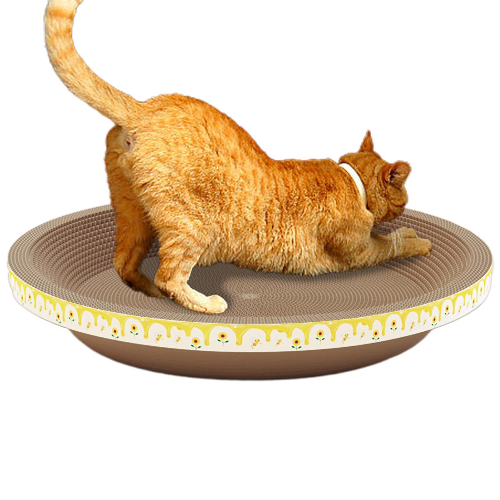 Bandeja rascador para gatos – Base de cama de cartón resistente a los