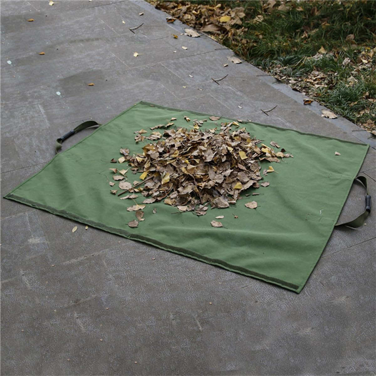 SUPVOX Großer Gartensack mit Griffen Wasserabweisender Faltbarer Laubsammler für Gartenabfälle und Rasenschnitt Robuste Aufbewahrungstasche für Garten Balkon und Terrasse Wiederverwendbar