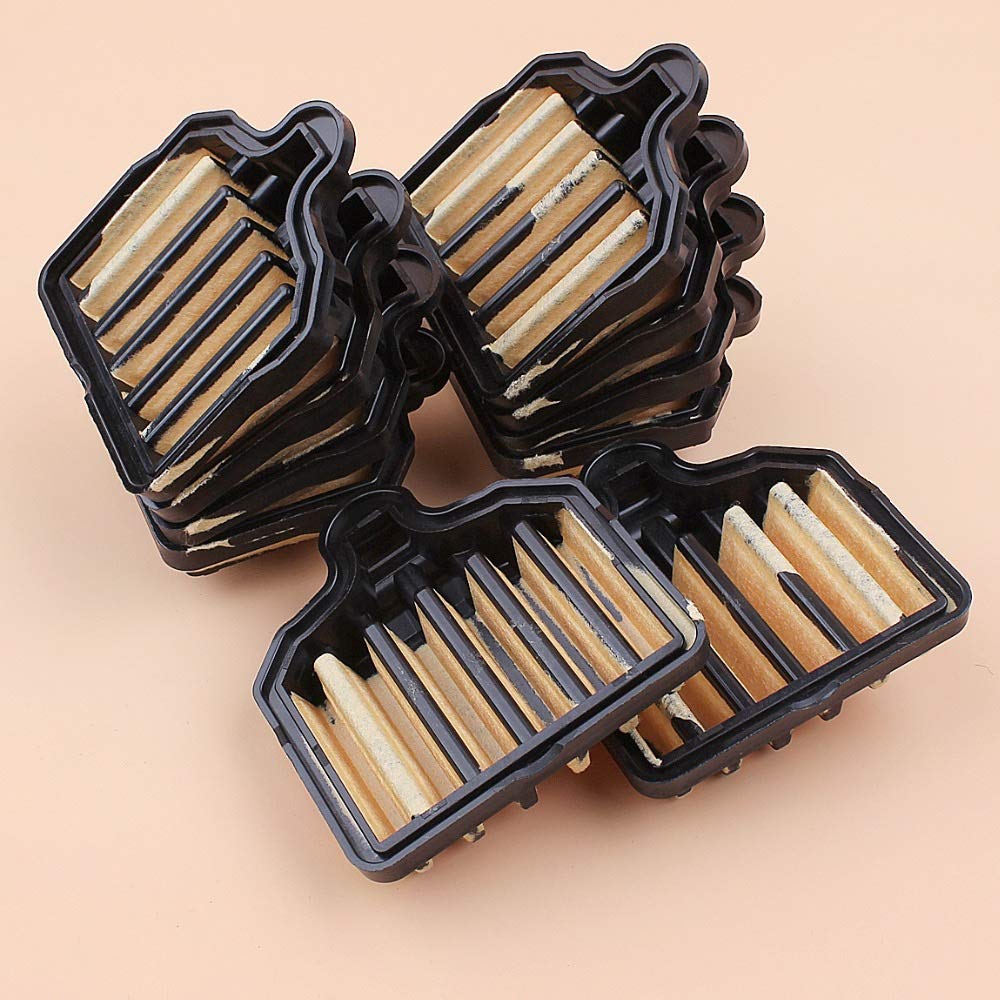 Tiempo Beixi 10pcs / Lot cupo de Filtro Plisado de Aire for Husqvarna Poulan Pro 575296301 PP5020AV Stens 605-390 recambios de la Motosierra