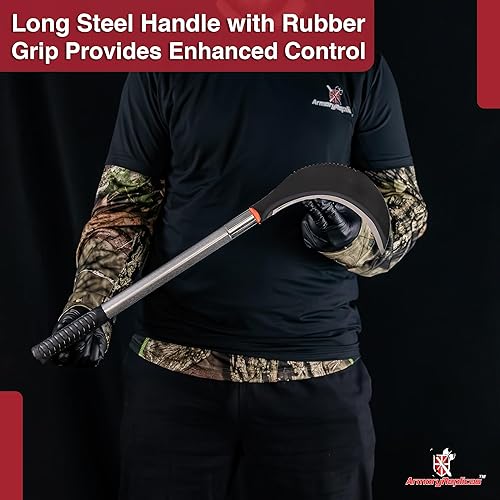 Miniatura 4 de Armory Replicas - Swift Means - Hoz de limpieza de cepillos para exteriores - Herramienta de mantenimiento para mejorar el césped del patio en casa