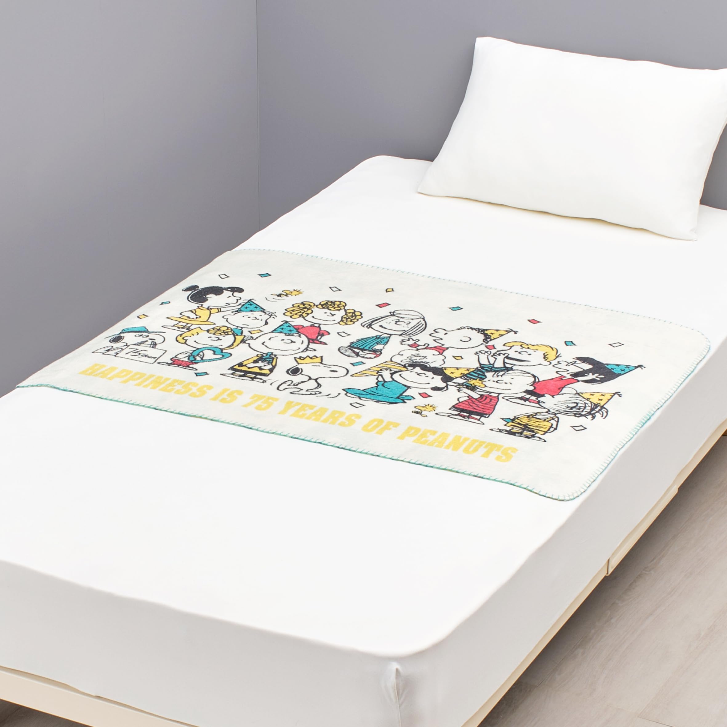 Amazon｜nishikawa【西川】 スヌーピー リバーシブルひざ掛け 100X70cm