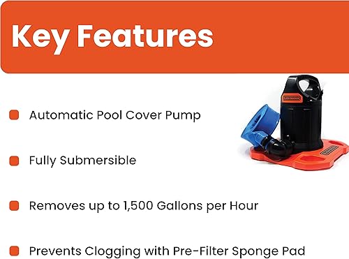 Miniatura 2 de BLACK+DECKER Bomba de cubierta, 1500 GPH Automática