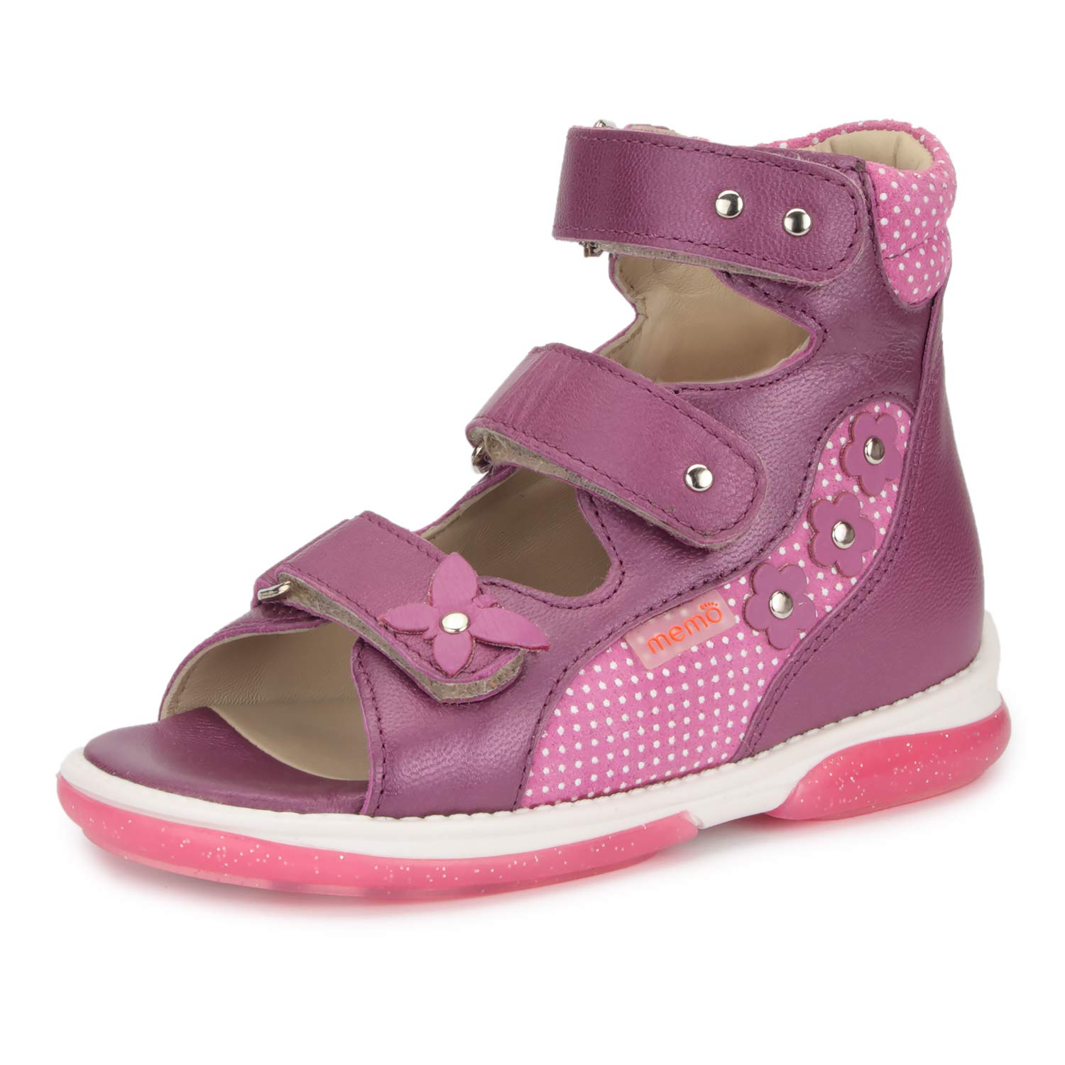 Memo Agnes Corrective Orthopedic High-Top AFO Leather Sandal