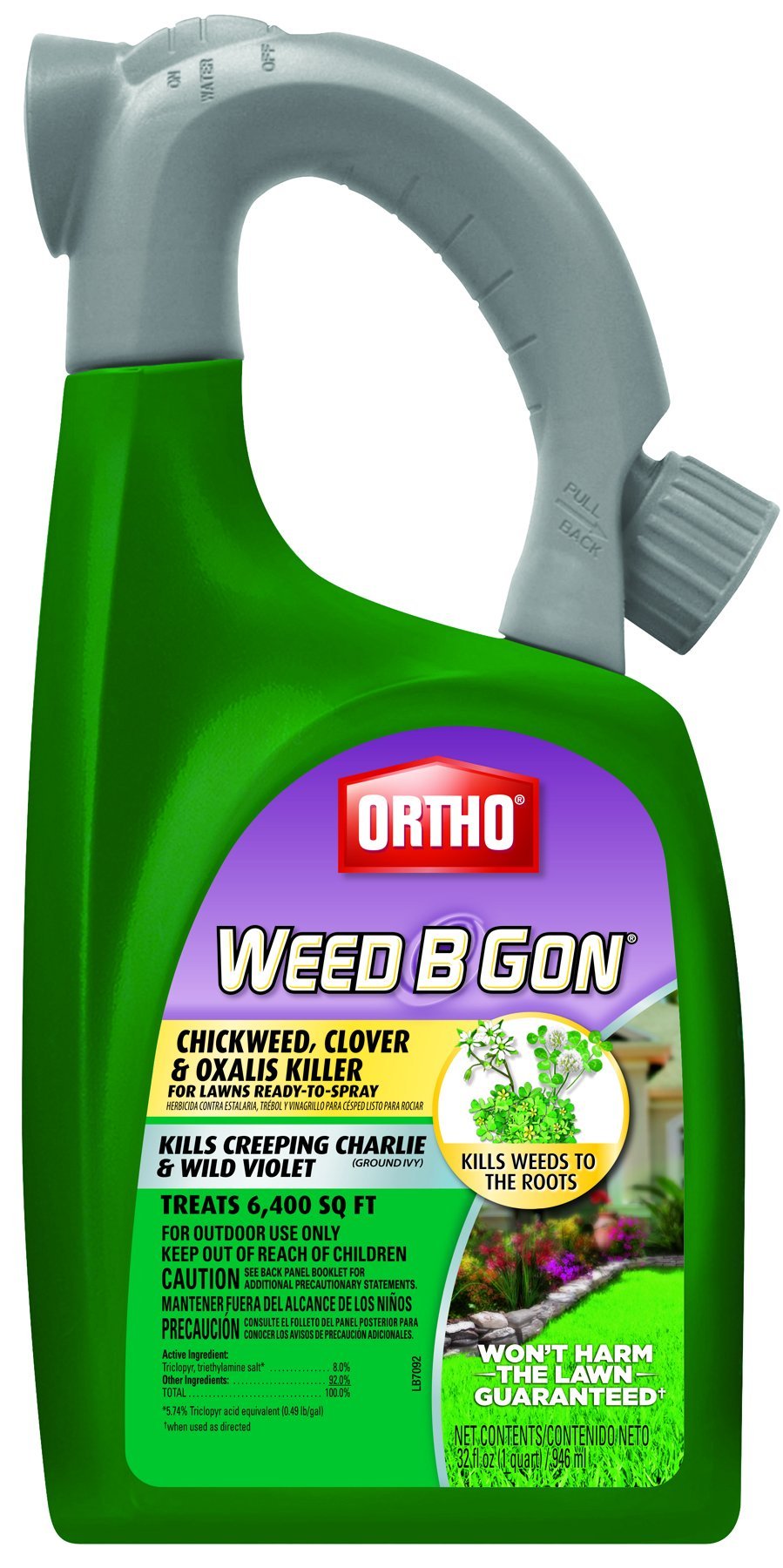 Ortho B Gon Chickweed Clover & Oxalis Weed Killer for Lawns Trigger (Case of 6)