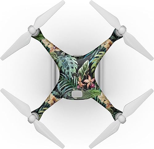 DesignSkinz - Compatible con drone DJI Spark - Adhesivo protector de vinilo resistente a los arañazos - Bosque tropical v1