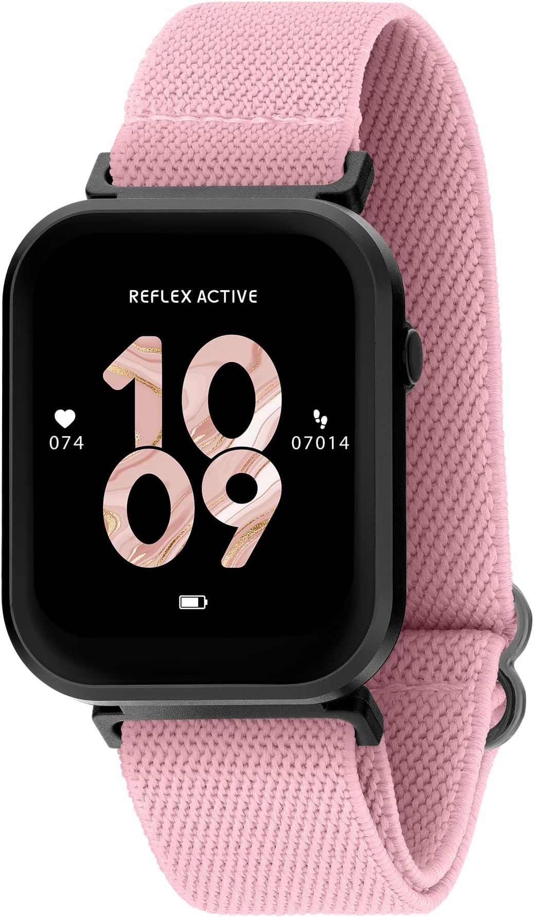 Reflex Active Series 37 Smart Calling Watch for Women with Heart Rate Sleep Monitor, Step Counter, IP68 Waterproof, Sleep Monitor and Dusty Pink Strap