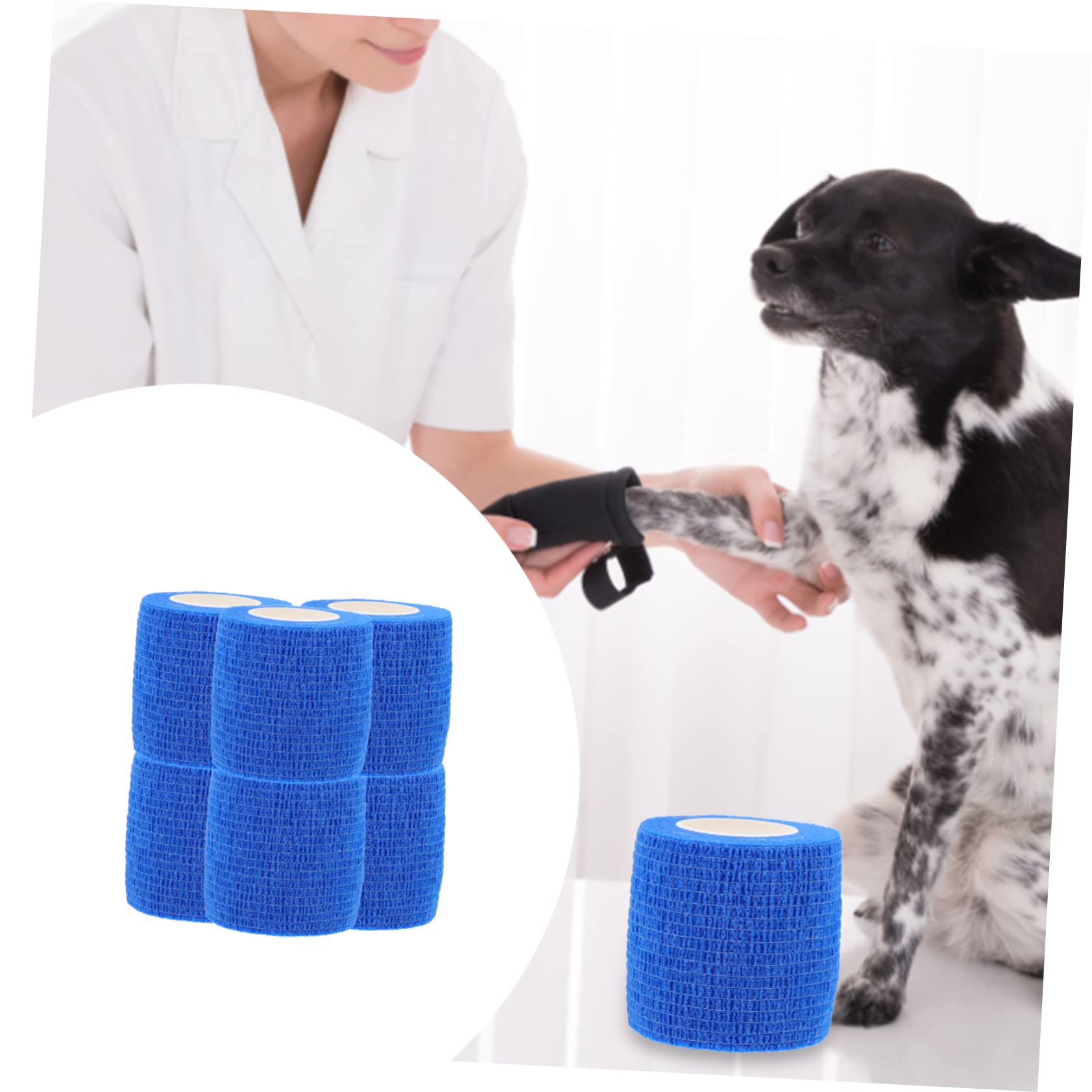 HAWILLOSCH Breathable Dog Finger Bandage Pet Self-Adhesive Cat Compact Dog Elastic Finger Vet Wrap