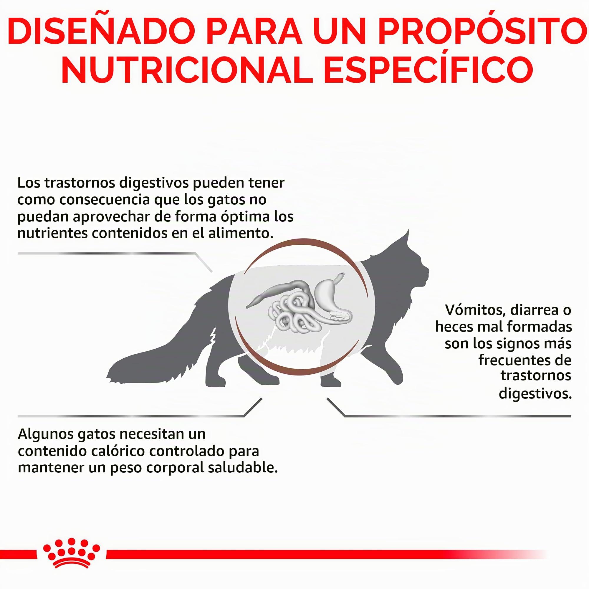 Royal Canin Veterinary Gastrointestinal Moderate Calorie | 4 kg | Comida Seca para Gatos | Puede Ayudar en trastornos gastrointestinales | Alta aceptación