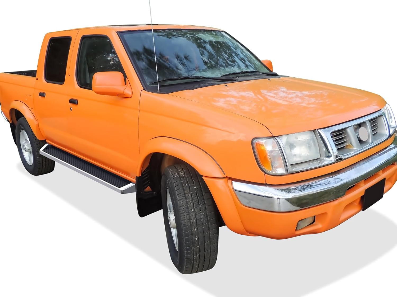Tuxtreme Running Boards Style Compatible with Nissan Frontier 1999-2004 Crew Cab (Nerf Bars Side Steps Side Bars)
