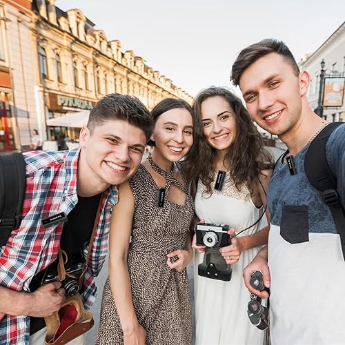 Miniatura 8 de Saramonic Blink500 PRO B8 - Sistema de micrófono inalámbrico de 4 canales, solapa inalámbrica de 2.4G, 4 transmisores y un receptor para cámara