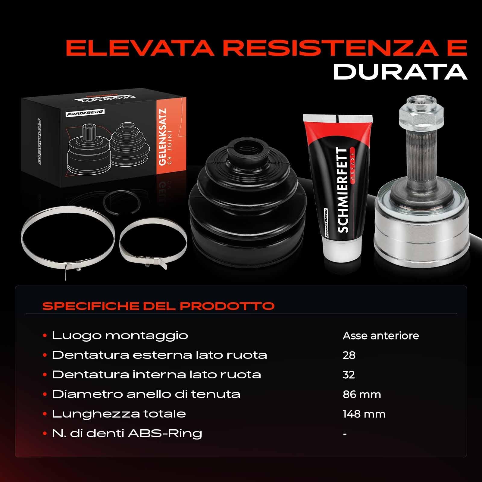 Frankberg Kit giunto omocinetico assale anteriore 823034