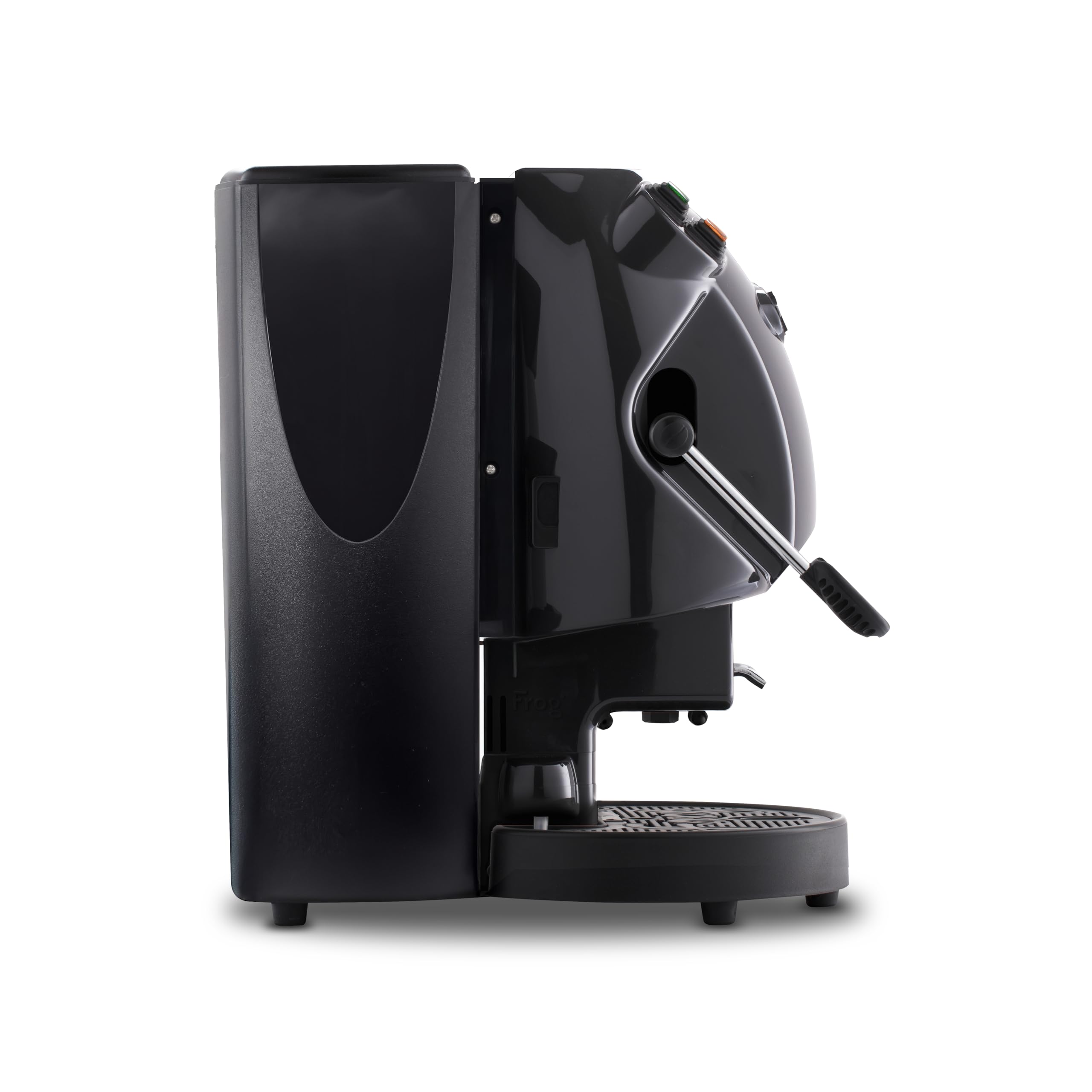 Didiesse Frog Revolution - Máquina de café en cápsulas de café espresso negro brillante para el hogar y la oficina, bonito diseño colorido para todos los entornos, bajo consumo 650 W (negro brillante)