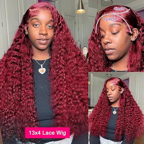 Miniatura 7 de YEEAAK 427 Highlight Ombre 13x6 Lace Front Wig Human Hair Honey Blonde 13x6 Deep Wave Lace Front Wigsfor Black Women Colored 180% Density Glueless