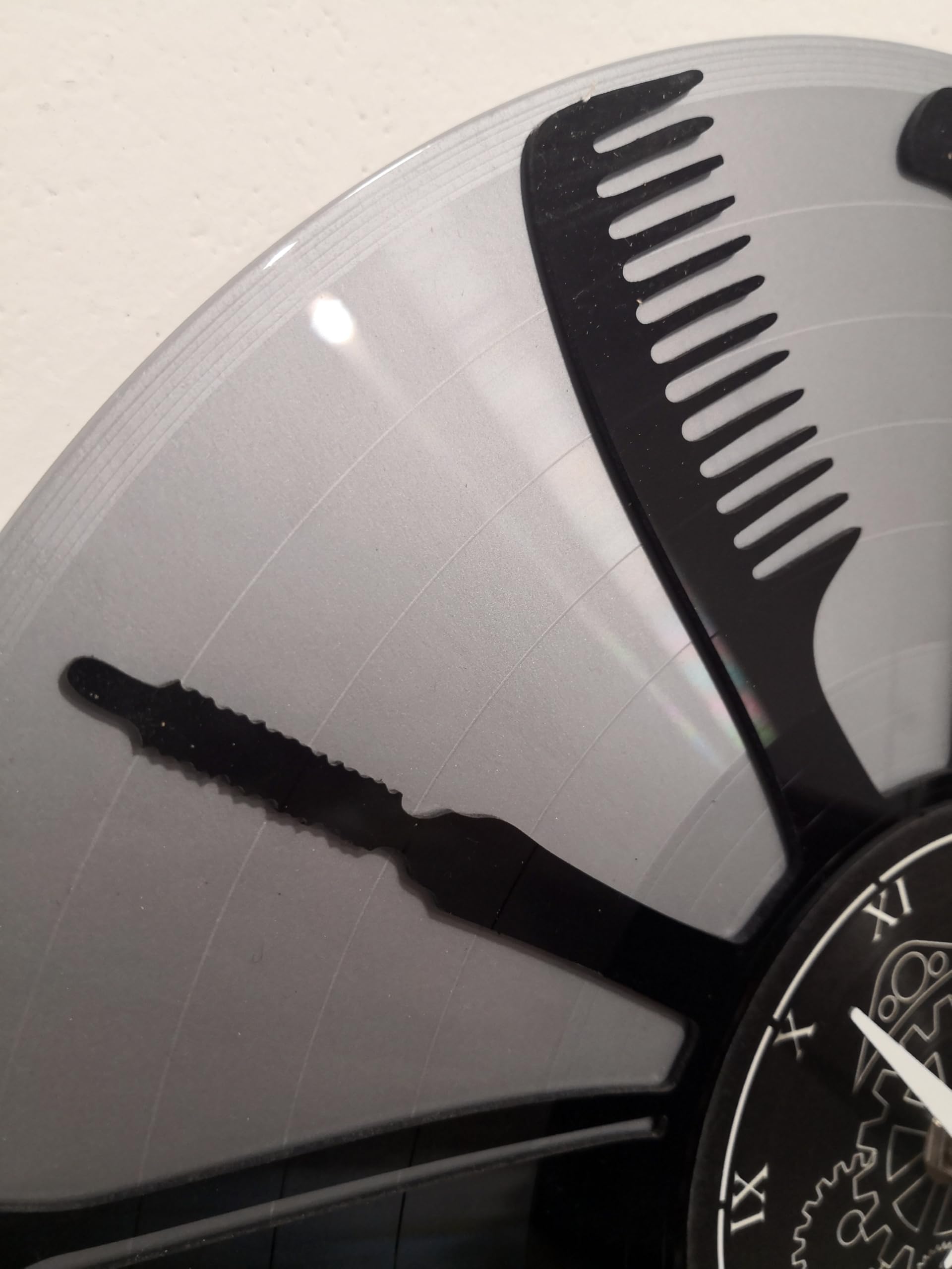 Instant Karma Clocks, Black and Silver B5, 30cm - Image 2