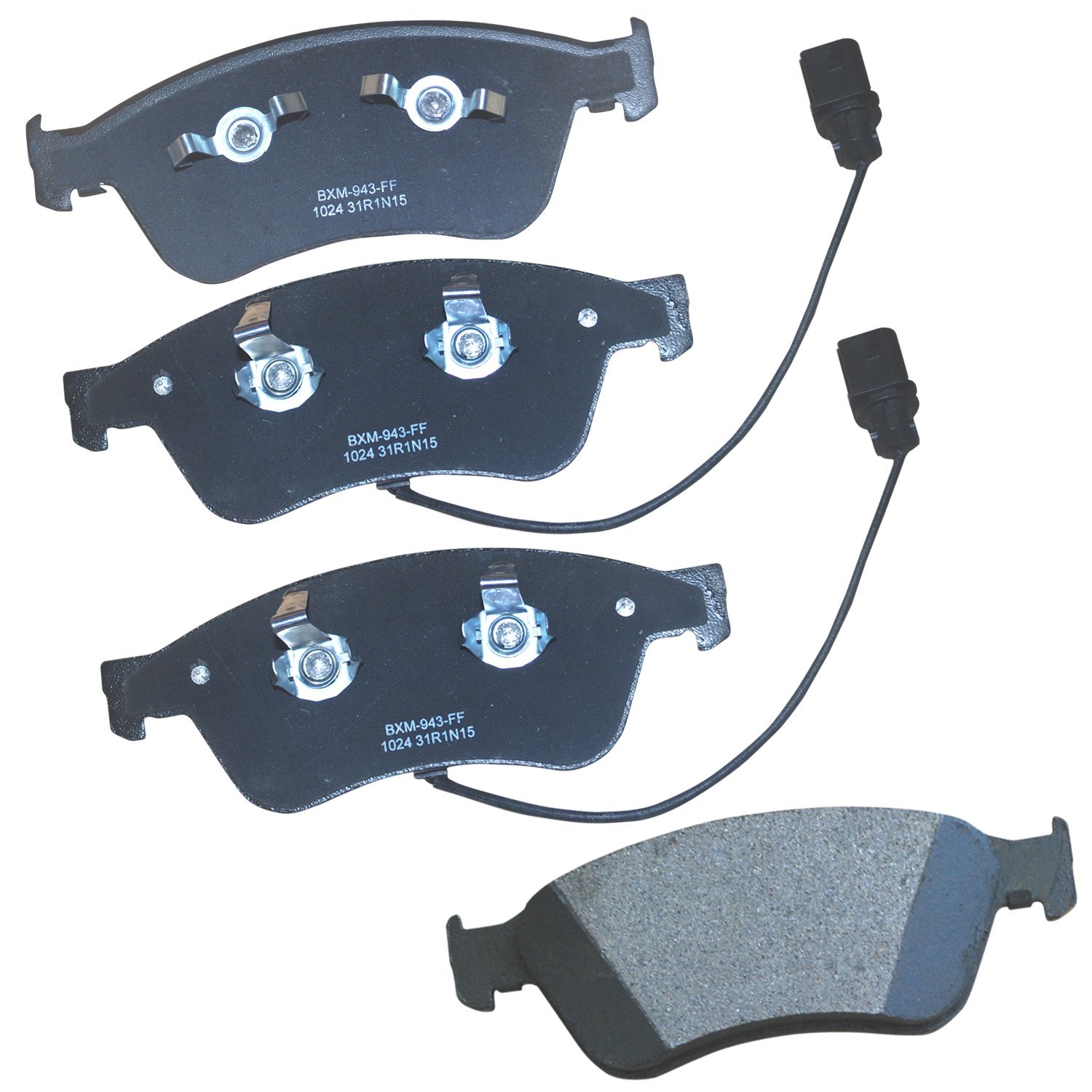 Bendix Premium SBM1024 Semi-Metallic Front Brake Pads for Audi A8 Quattro 2010-2004, S6 2011-2007, S8 2010-2007, Volkswagen Phaeton 2006-2004
