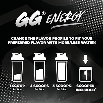 Gamer Supps GG Energy - Sploosh by CottontailVA (100 Servings) - Keto Friendly Gaming Energy and Nootropic Blend, Sugar Free + Caffeine + Vitamins + Immune Support, Powder Drink