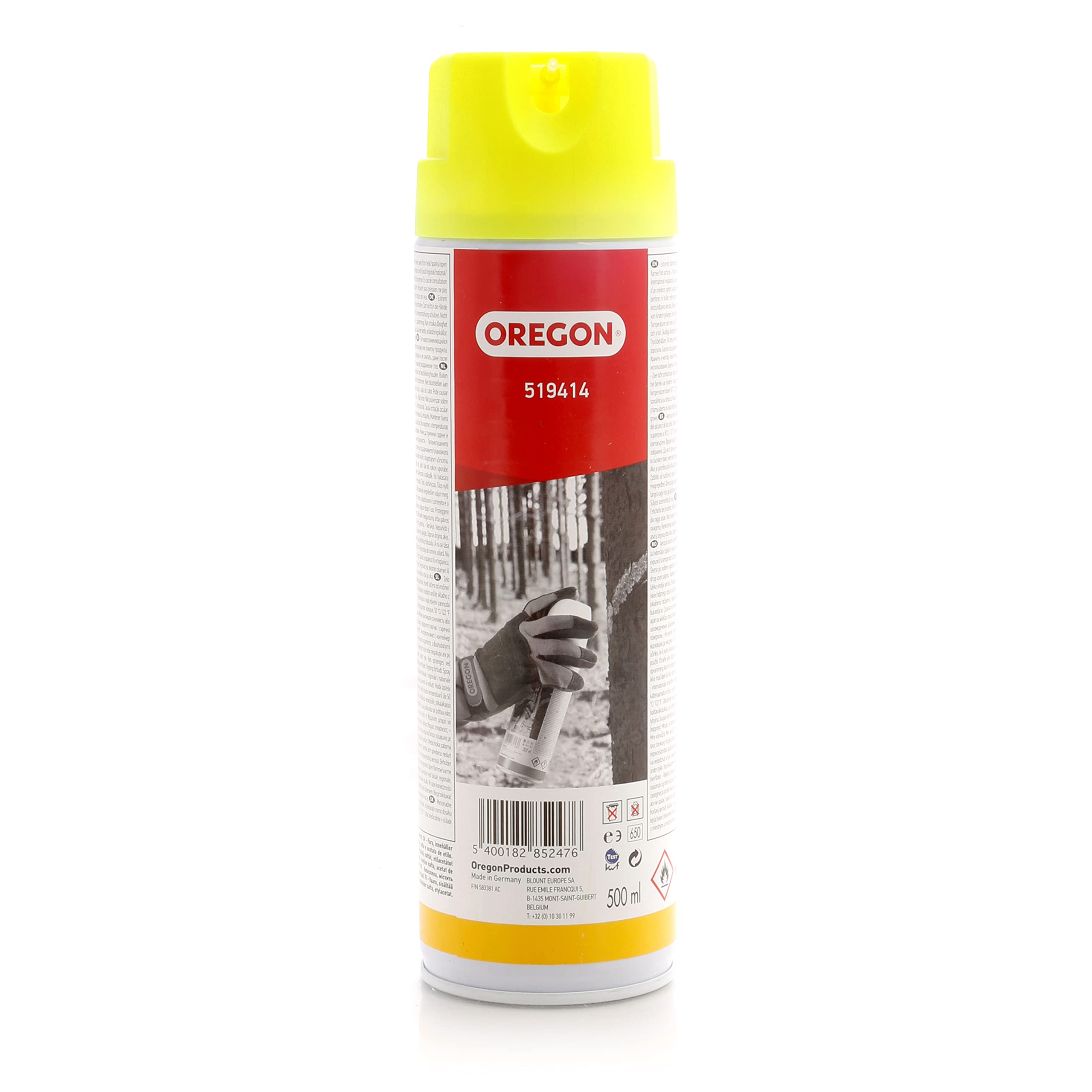 Oregon Yellow Fluo 519414 500 Ml Temporary Uv Resistant Forestry Marker Paint - Ye