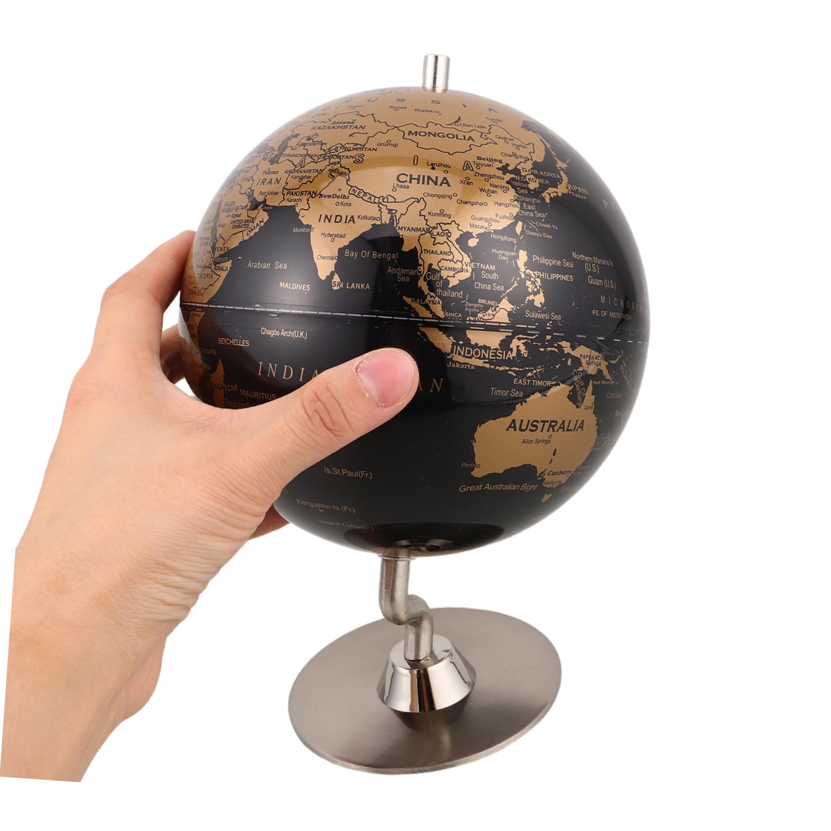 Globo Terráqueo para Niños Pequeño Metal Pvs Estilo Retro