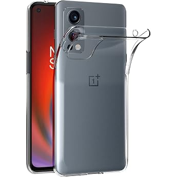 AICEK Case Compatible with OnePlus Nord 2 5G Transparent Silicone Mobile Phone Case for North 2 5G Case TPU Protective Bumper Crystal Clear Case