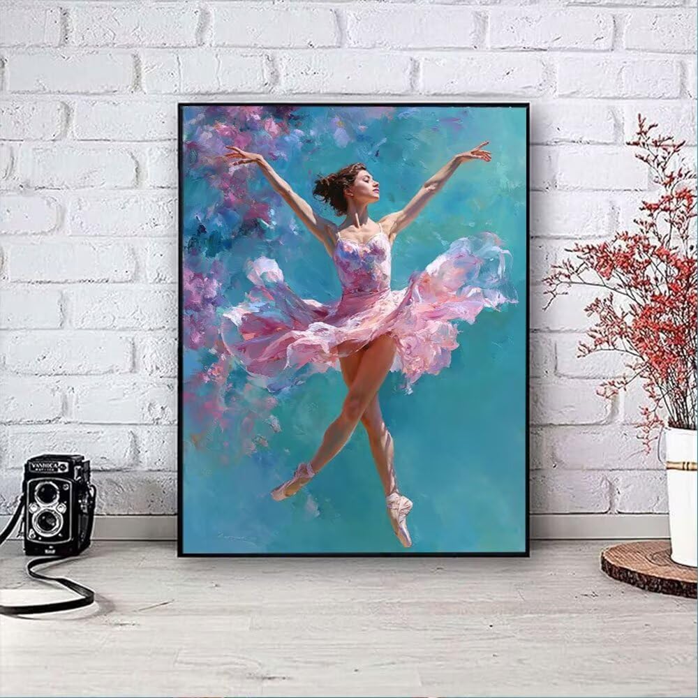 Kobiety Taniec Diamentowe Malowanie Dorosłych Zestawów, 5D Okrągłe Diamenty Malarstwo Dzieci Malarstwo, Diamant Art Haft Cross Stitch Obrazy, Mozaika Sztuka Do Dekoracji Ściany 90x120cm HJ8-746