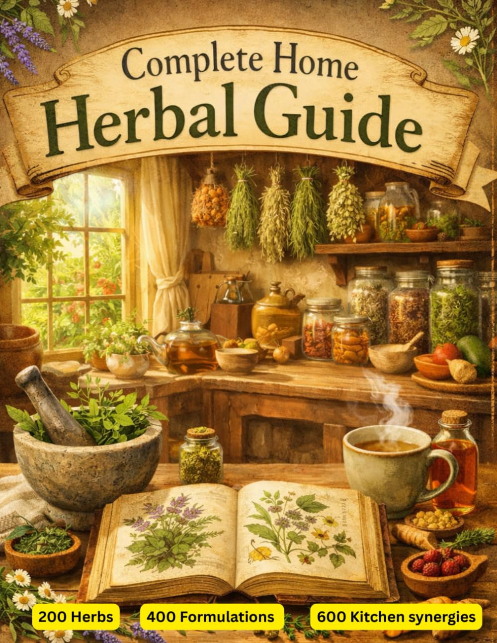 Complete Home Herbal Guide: Discover the Power of Herbs for Health, Wellness, and Everyday Remedies