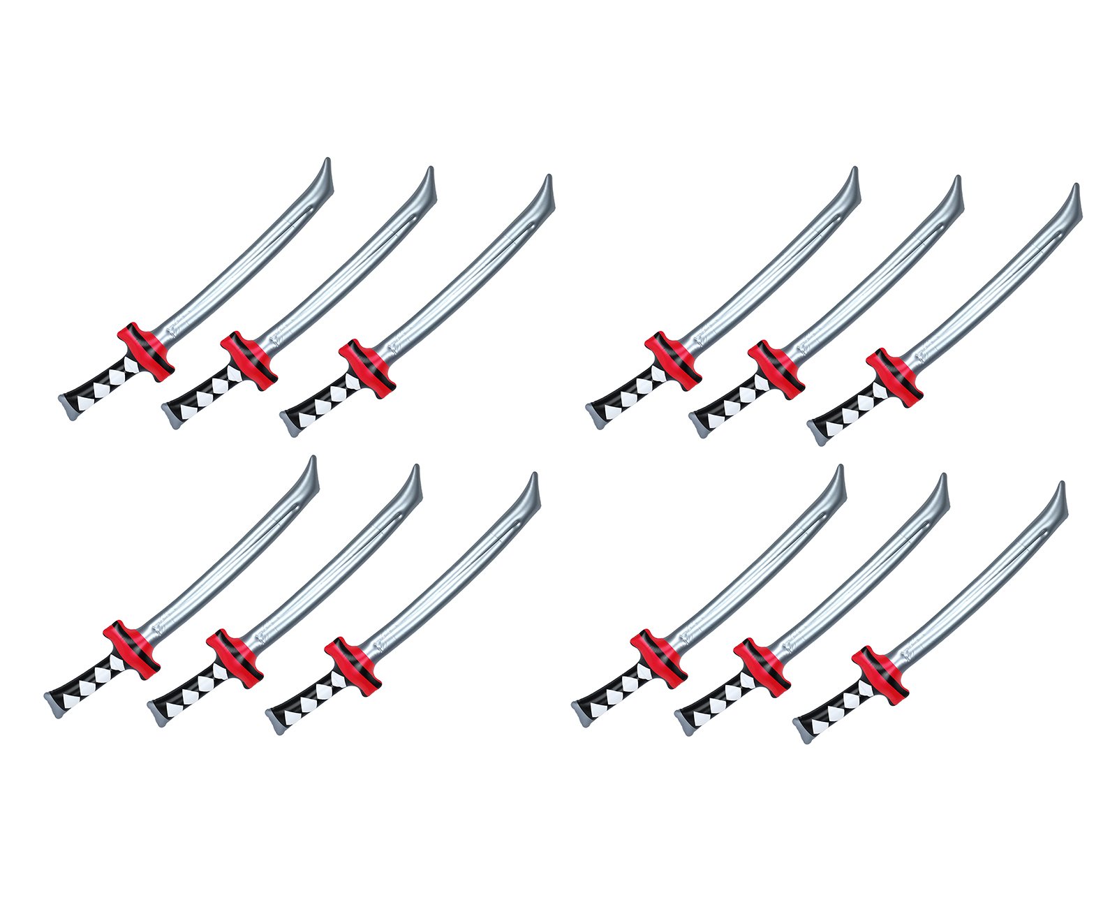 Henbrandt 12 x Inflatable Toy Ninja Swords 74cm Long