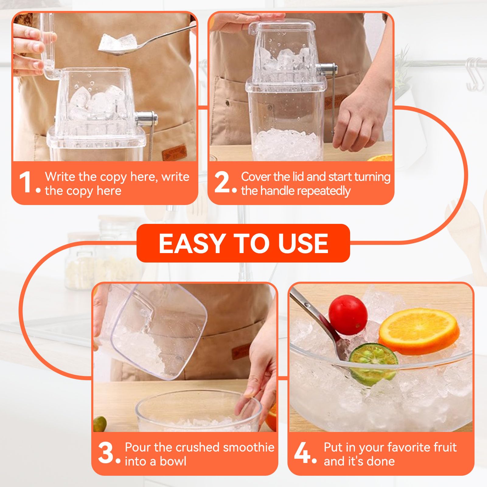 Trituradora De Hielo Manual, Manivela Boilie Manual Trituradora De Hielo Barra De Cocina Licuadoras De Hielo Cebo De Pesca Trituradora De Señuelos Equipo De Pesca Para Triturar Cebo De Pesca