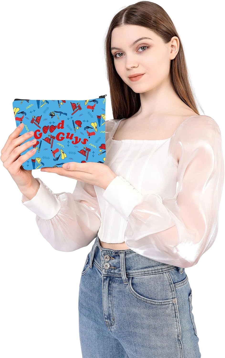 WSNANG Horrible Movie Makeup Bag G G Zipper Bag Zipper Pouch for Horror Movie Lover(G G bag) - Image 5