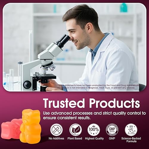 Miniatura 4 de Gomitas de fibra para mujeres, suplemento prebiótico con cáscara de psyllium, inulina, ACV y 50 mil millones de probióticos UFC, equilibrio