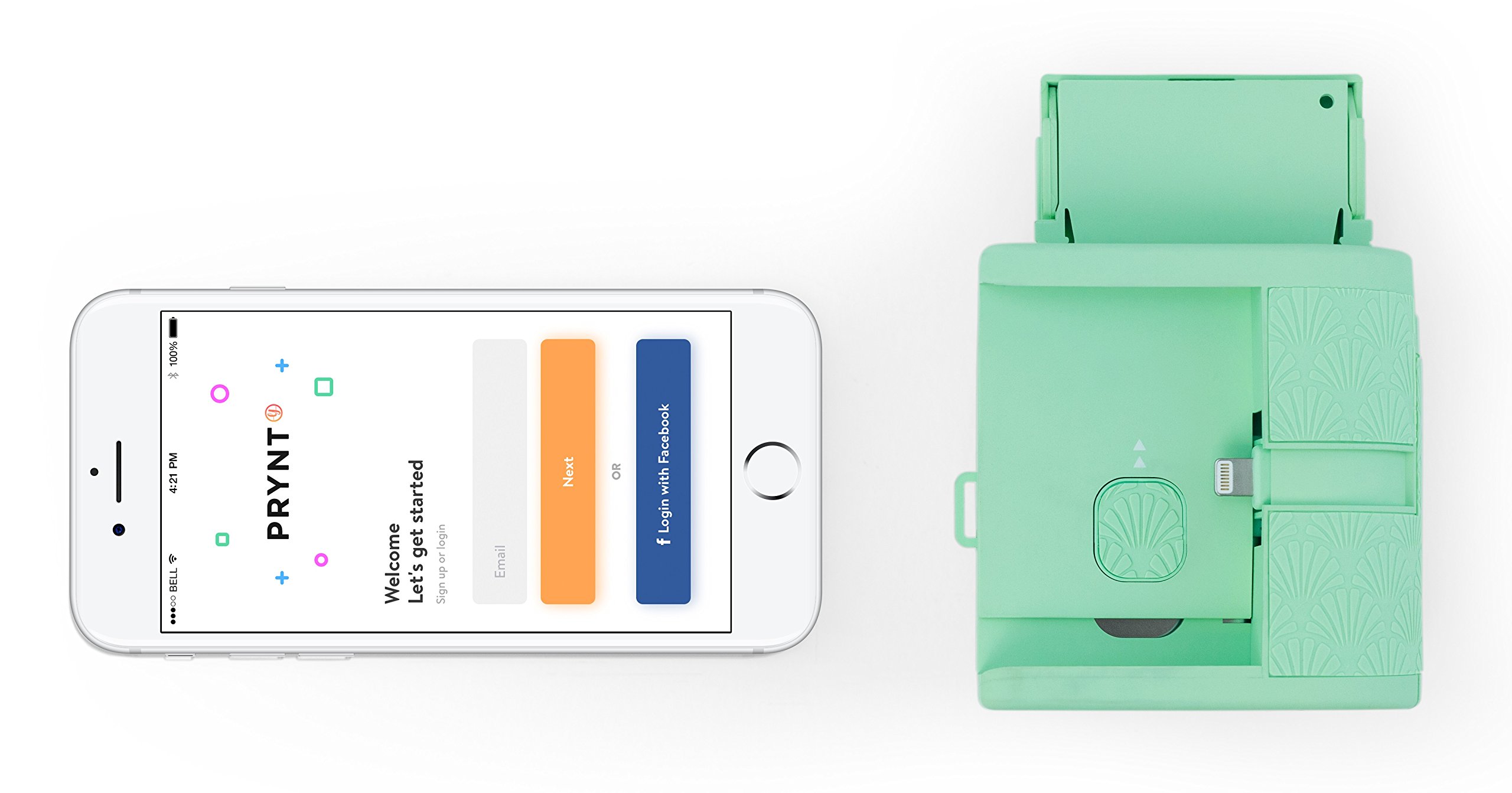 Prynt Pocket, Instant Photo Printer for iPhone - Mint Green