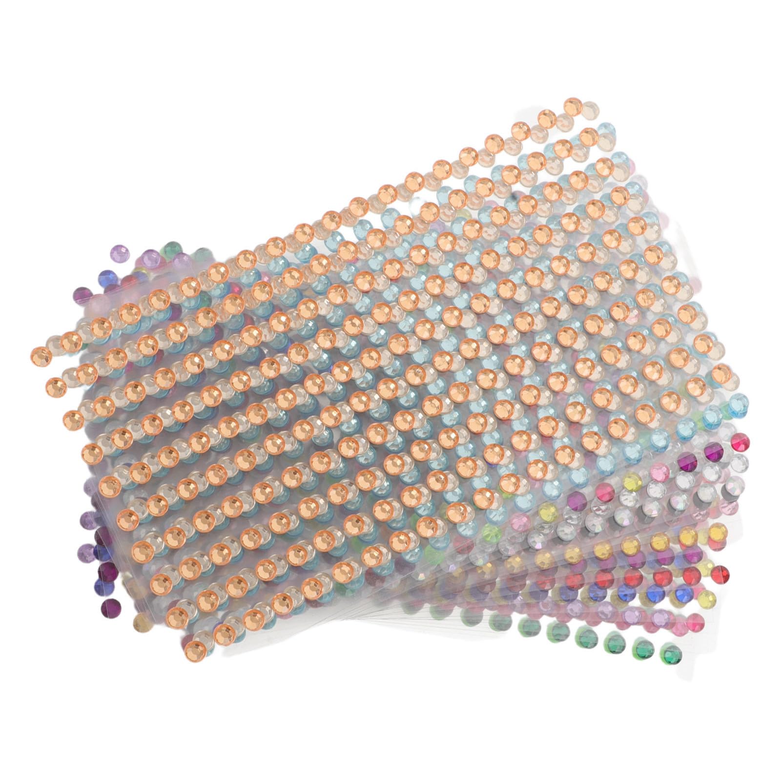 Pegatinas de gemas fáciles de aplicar y redondas para un brillo duradero en textiles y móvil 8