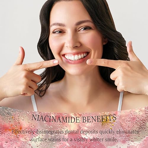 Miniatura 6 de Pasta de dientes blanqueadora de niacinamida, pasta de dientes blanqueadora probiótica triple blanca, sin flúor, alivio de la sensibilidad, fórmula