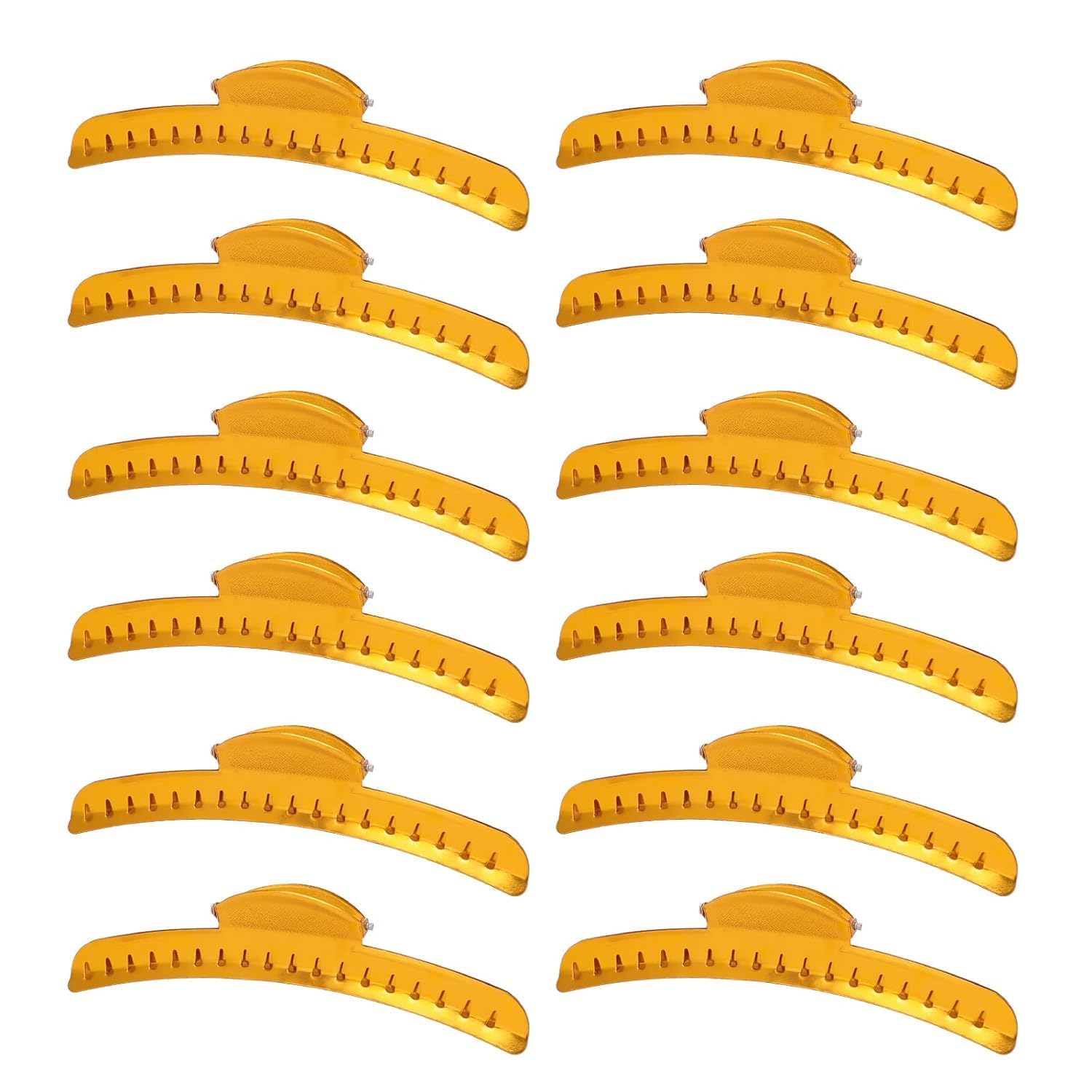 ZIBARBER Hair Clip, 12 PCS Butterfly Metal Finger Wave Clips Clamps, Aluminum Tip, Wavy Hair