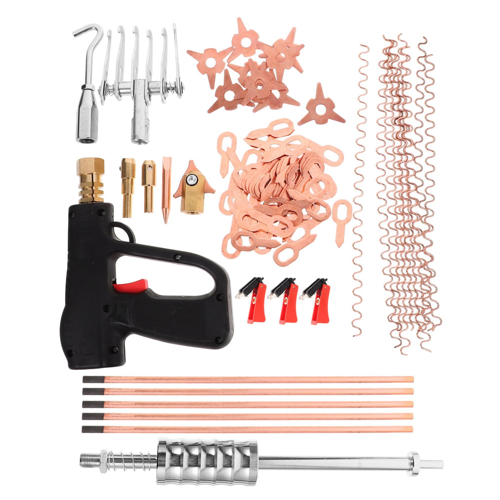 Kit extracteur de bosses carrosserie 86 pièces fer outil mécanique auto panneaux