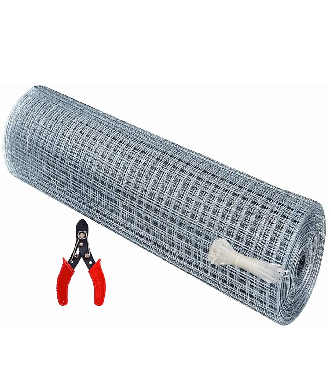Iron Fencing net with 18 Guage ( 1 Cutter and 100 tie Clips Free) (4ft x 25ft) (B0BHFP8MW7) Amazon Price History, Amazon Price Tracker