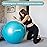 BABYGO Birthing Ball - Pregnancy Yoga Labor & Exercise Ball & Book Set Trimester Targeting, Maternity Physio, Birth & Recovery Plan Included Anti Burst Eco Friendly (Turquoise, 65cm)