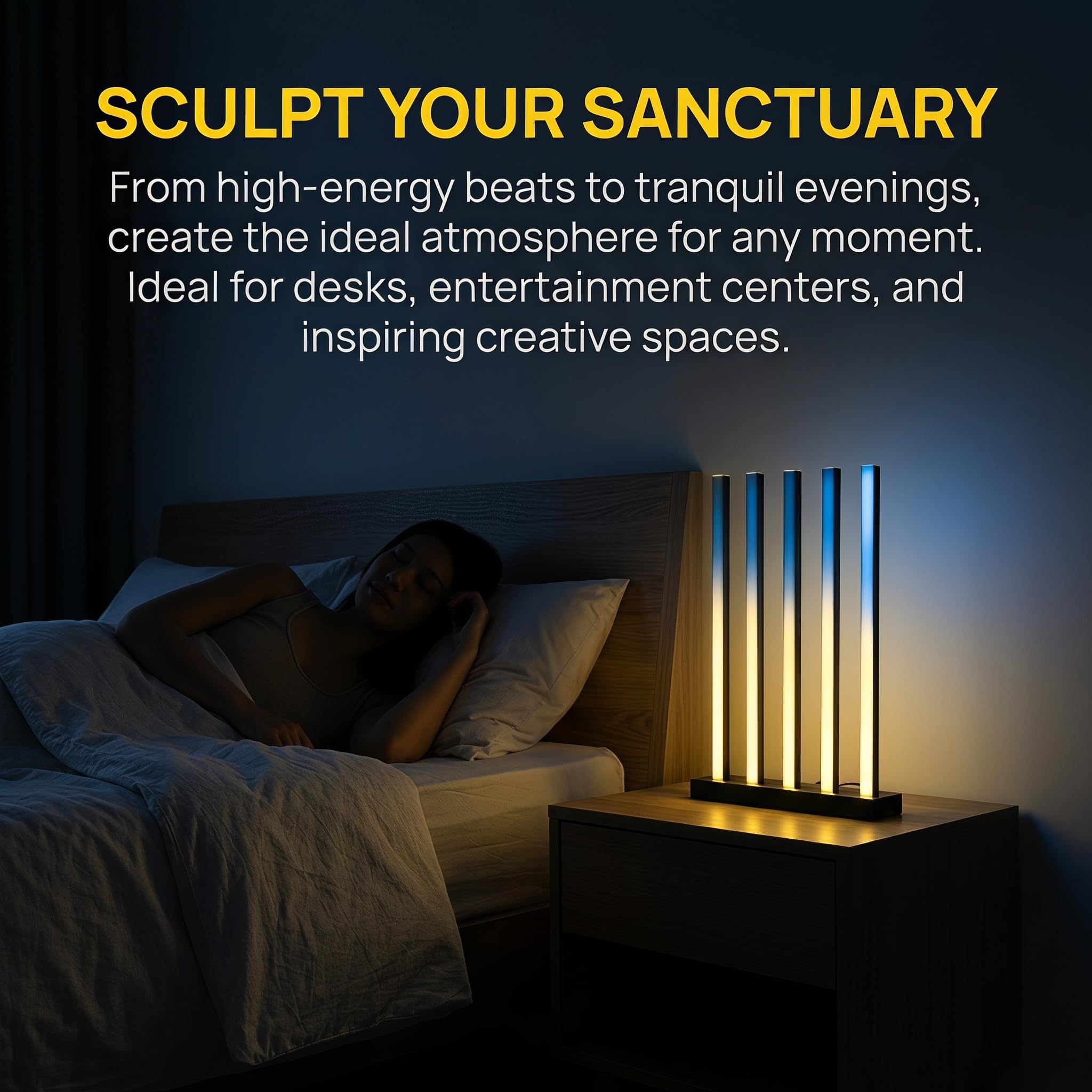 Lampada A Spettro Sonoro RGB, Luce Ritmica A LED con Spettro Musicale, Luci Sincronizzate con La Musica E Sensibili alla Voce, con Telecomando, Colore/luminosità/velocità Regolabili