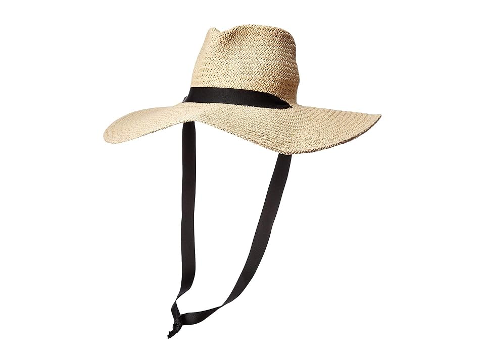 

Hat Attack Chinstrap Jules Sun Hat (Natural/Black) Caps